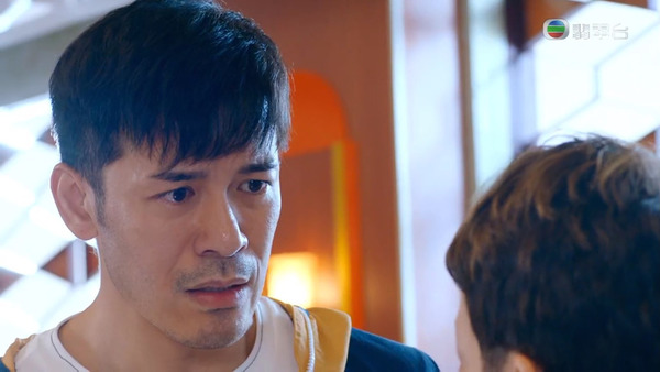 沈震軒展現層次式喊功，一開始的啞口無言。