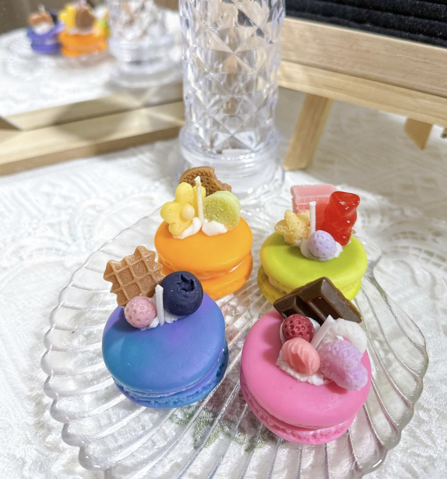 韓式馬卡龍蠟燭