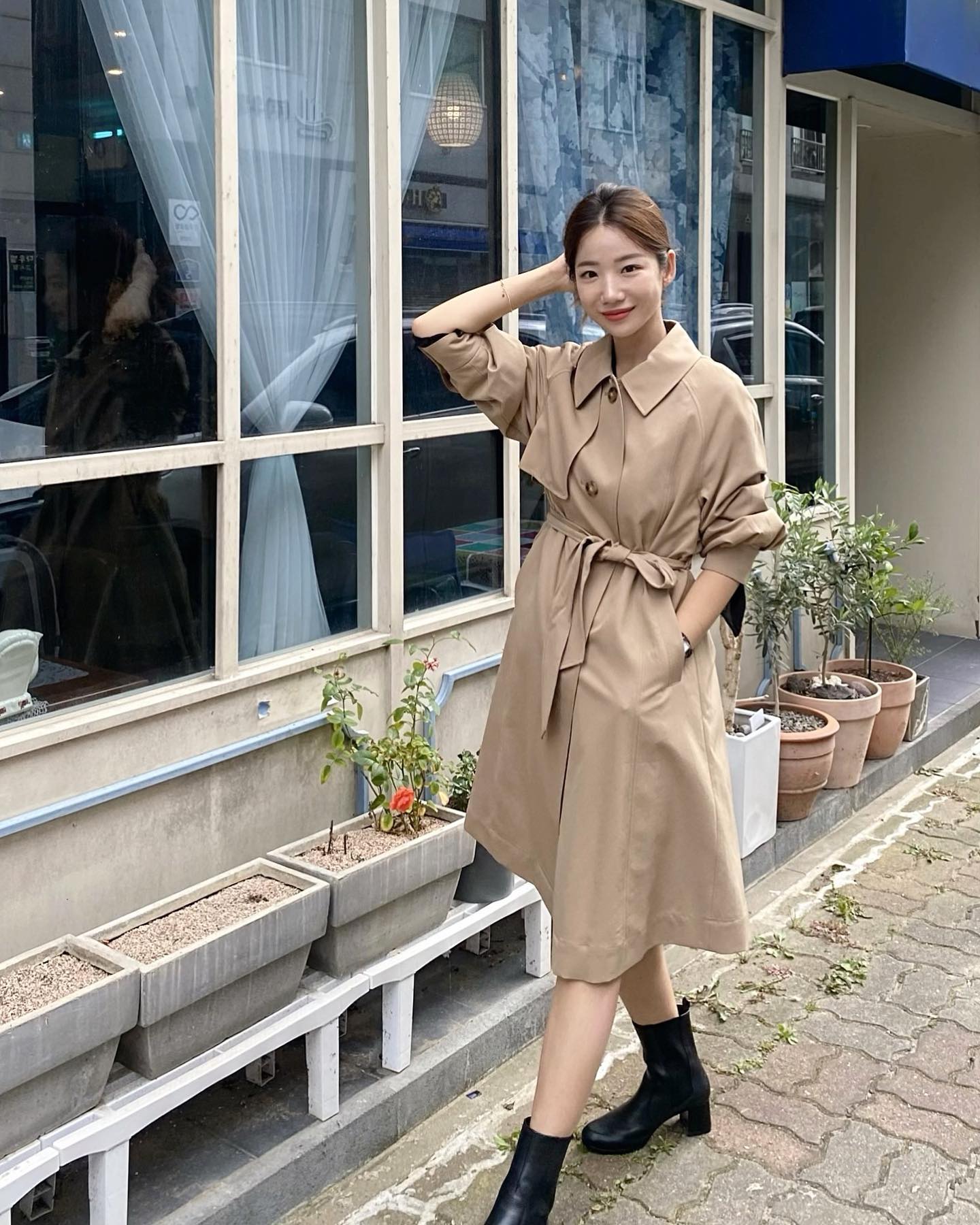 乾濕褸當One piece外穿。