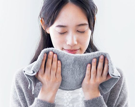   「油敷法」STEP 4：熱敷吸收