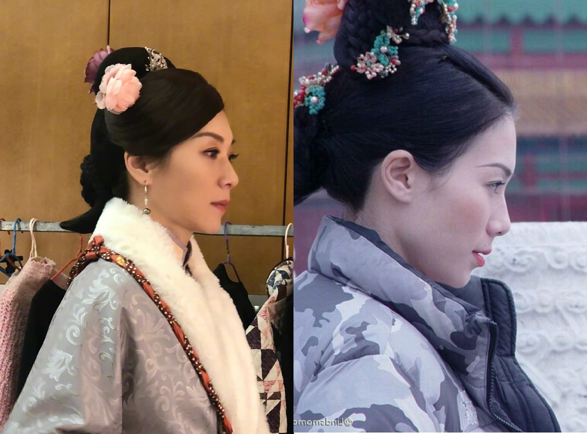 只見張可頤凍齡美貌與18年前幾乎一樣