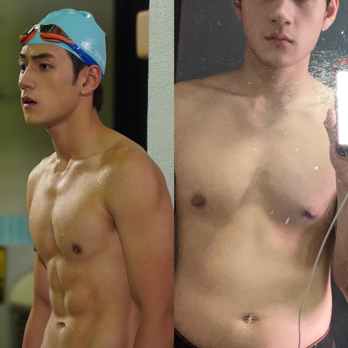 為拍攝《i.SWIM》積極減肥操肌!