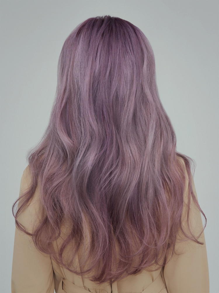 迷霧紫髮色。