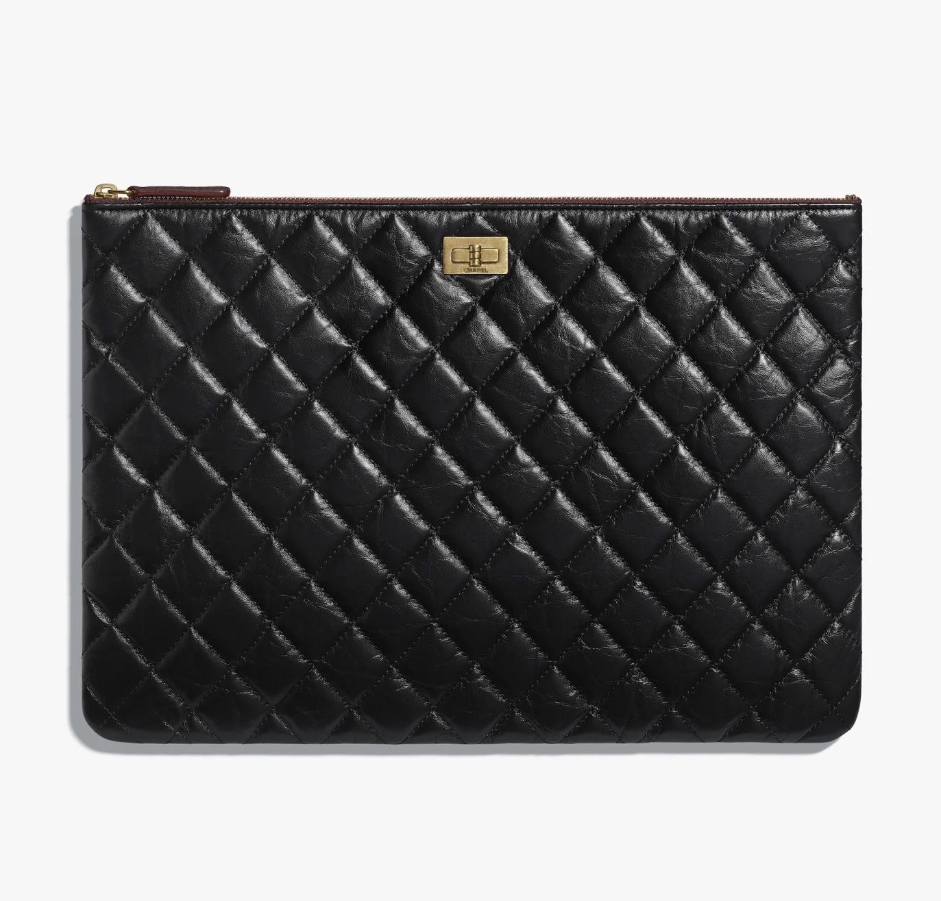 Chanel 防舊小牛皮 2.55大號手提包 $10,100