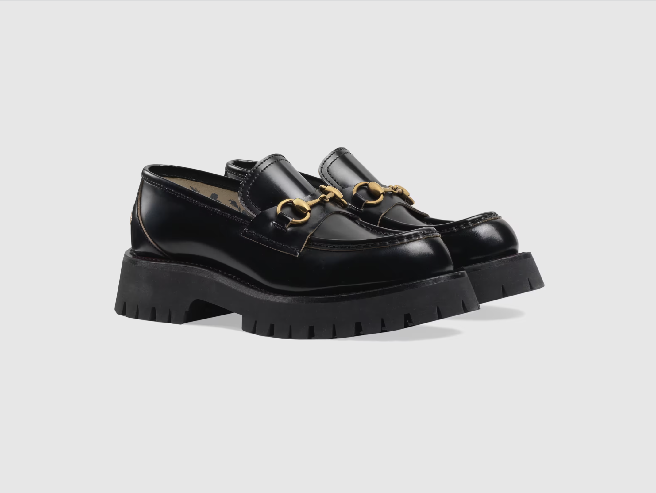 Gucci 皮革防滑鞋底馬銜扣樂福鞋 $9,500
