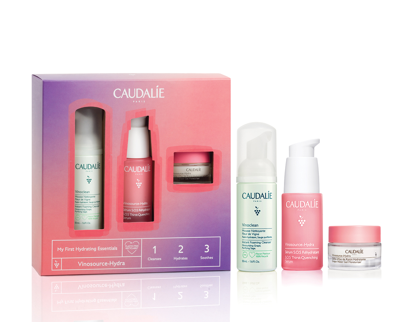 Caudalie葡萄籽水保濕救星套裝