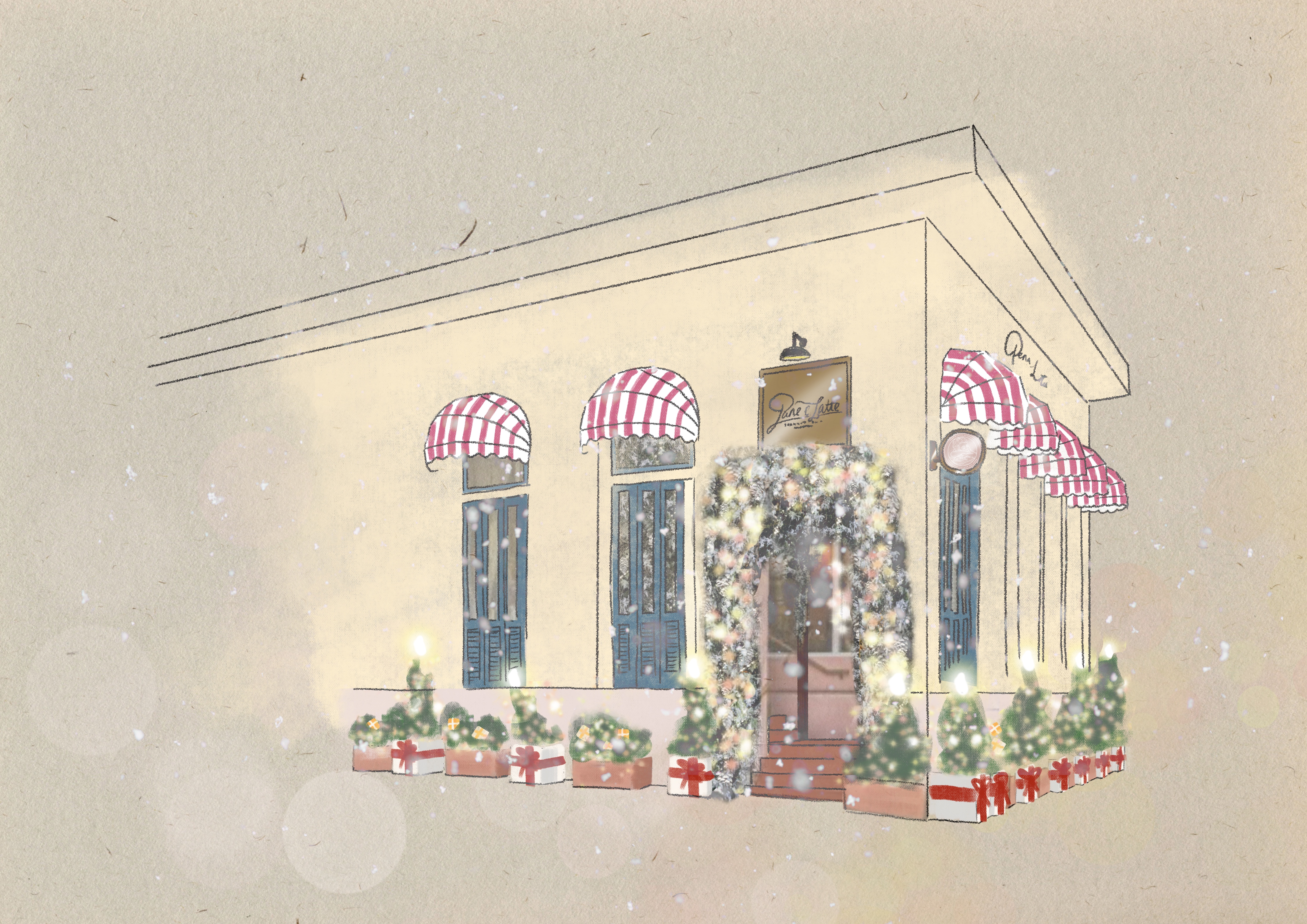 為迎合聖誕氣氛,Pane e Latte更會化身冬季魔幻森林。