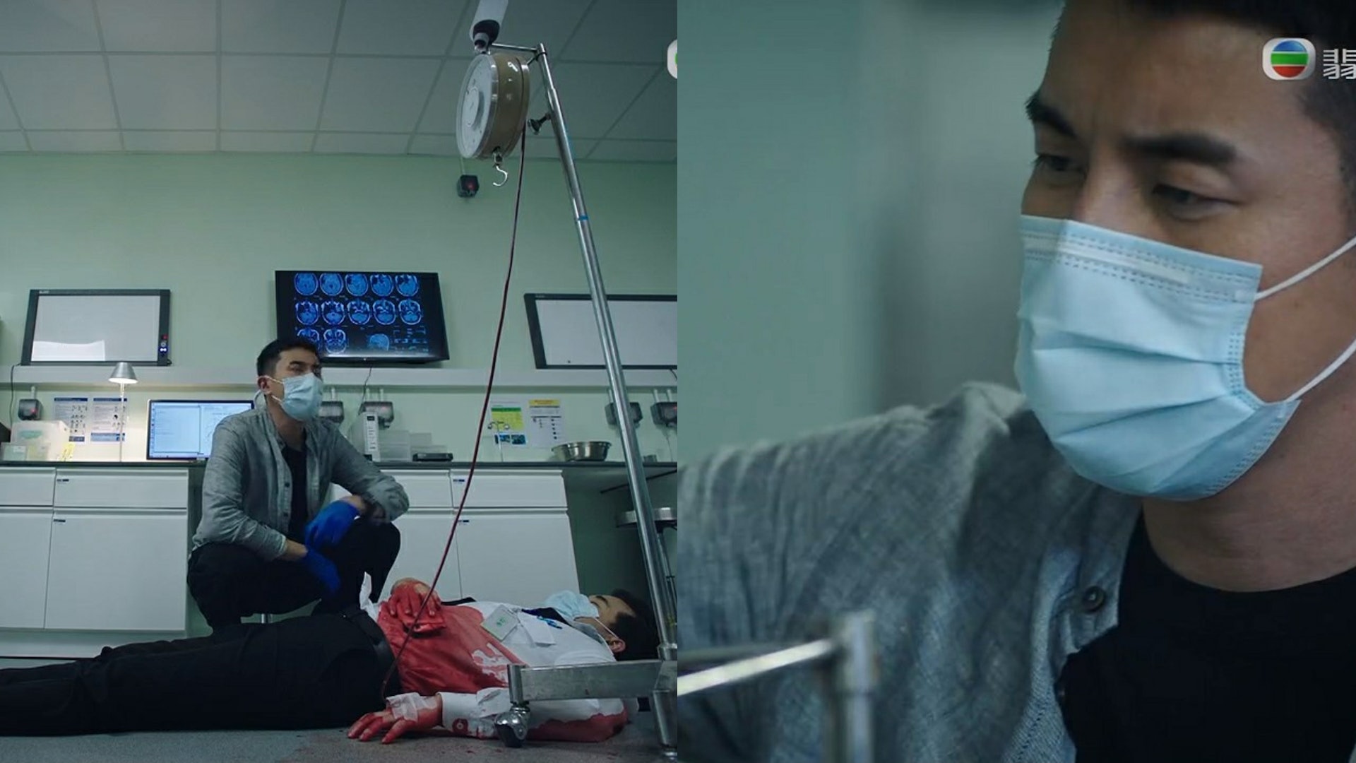 其中有一幕講到洪永城臨危不亂地搶救保安