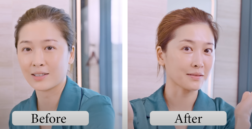 周勵淇指出每日會在洗澡前完成卸妝步驟,目的就是避免用熱水洗臉。