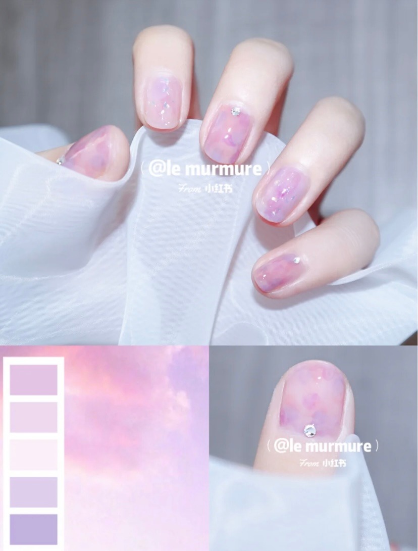 珊瑚粉浪漫水彩畫