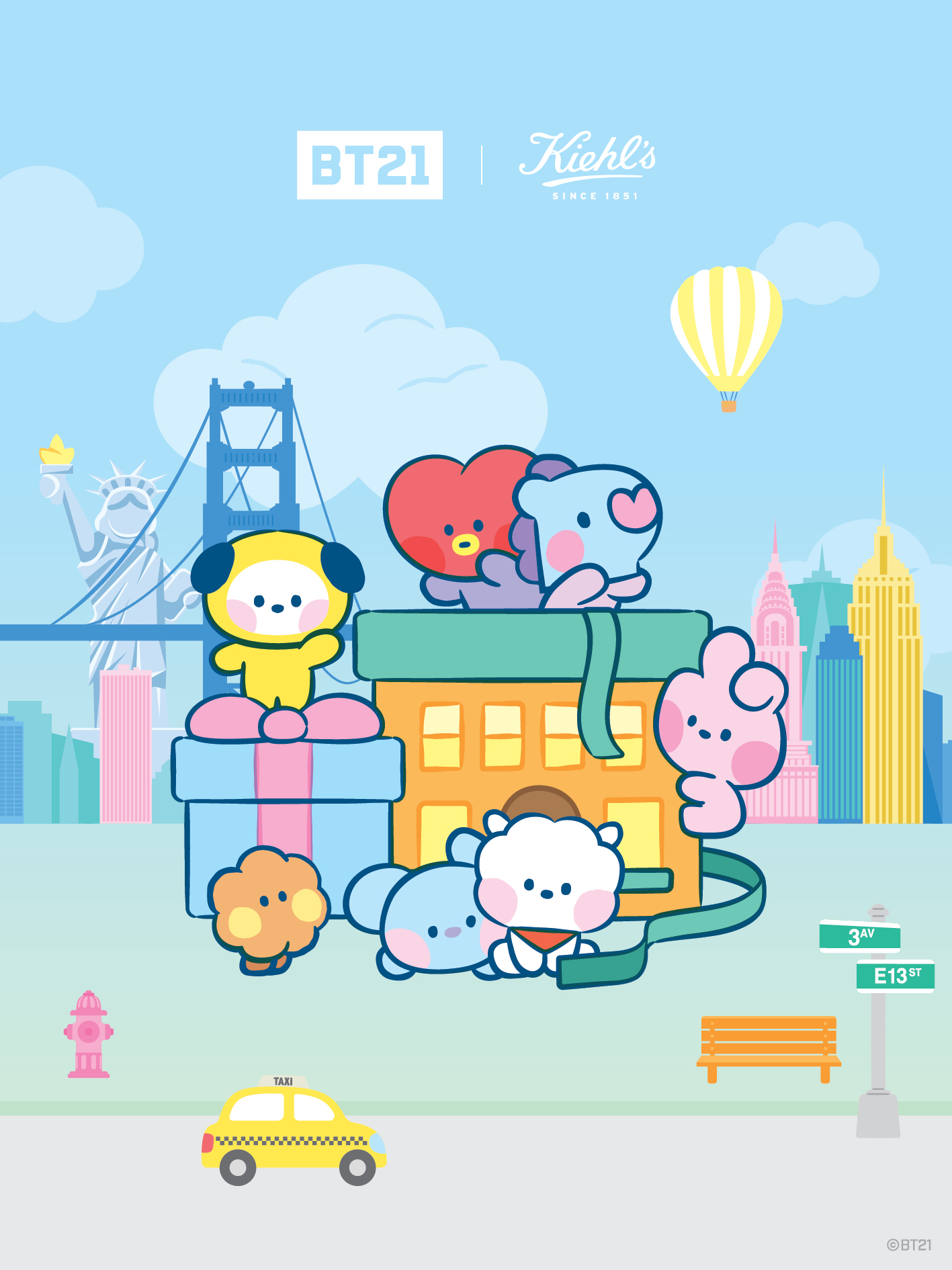 BT21 | Kiehl's 特效保濕乳霜 (BT21 minini 限定版) $340/50ml;$610/125ml