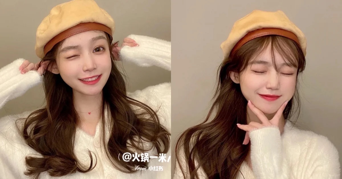 貝雷帽髮型一、慵懶法式捲髮