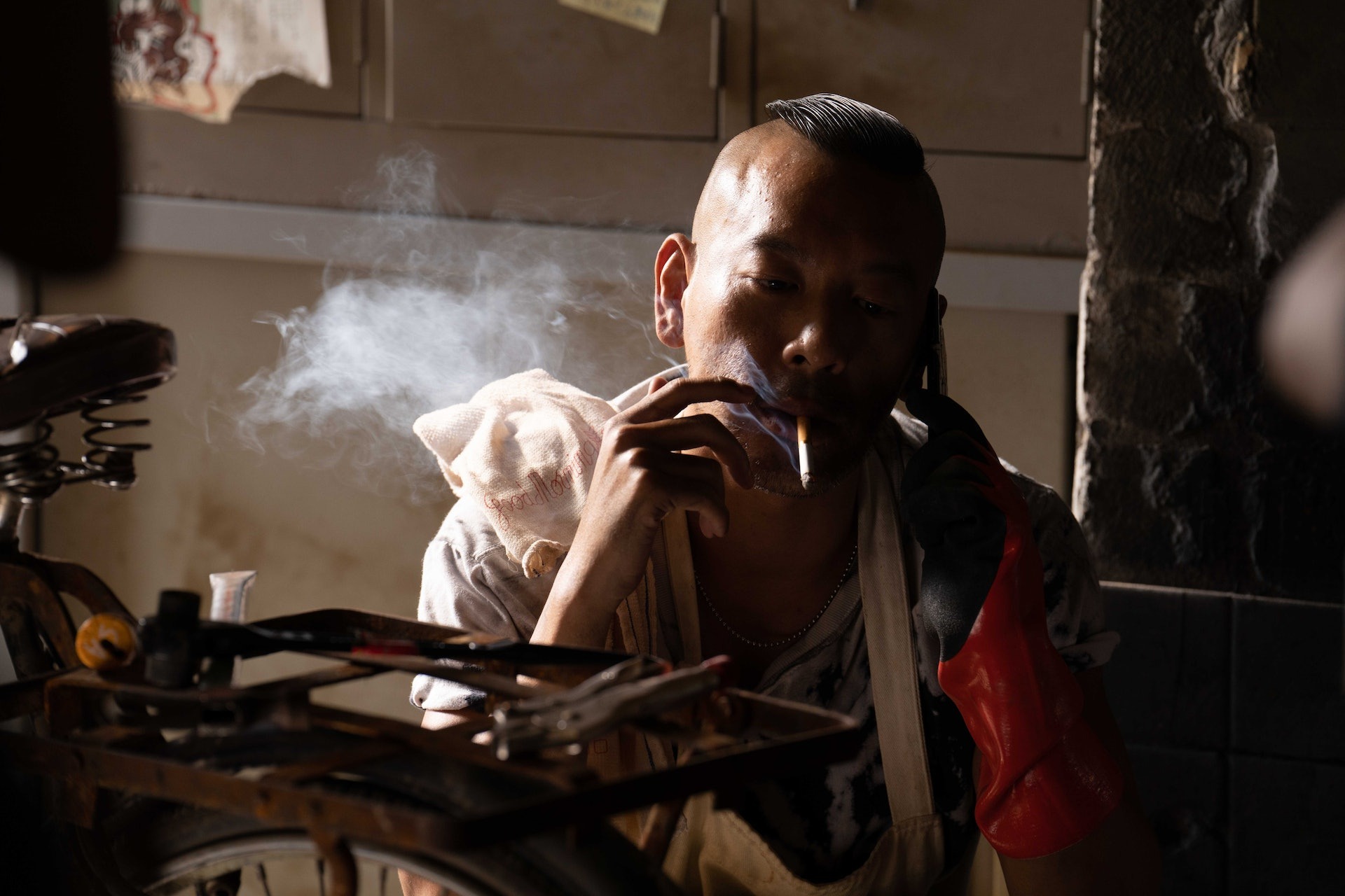 Juno豬肉佬造型相當有殺氣