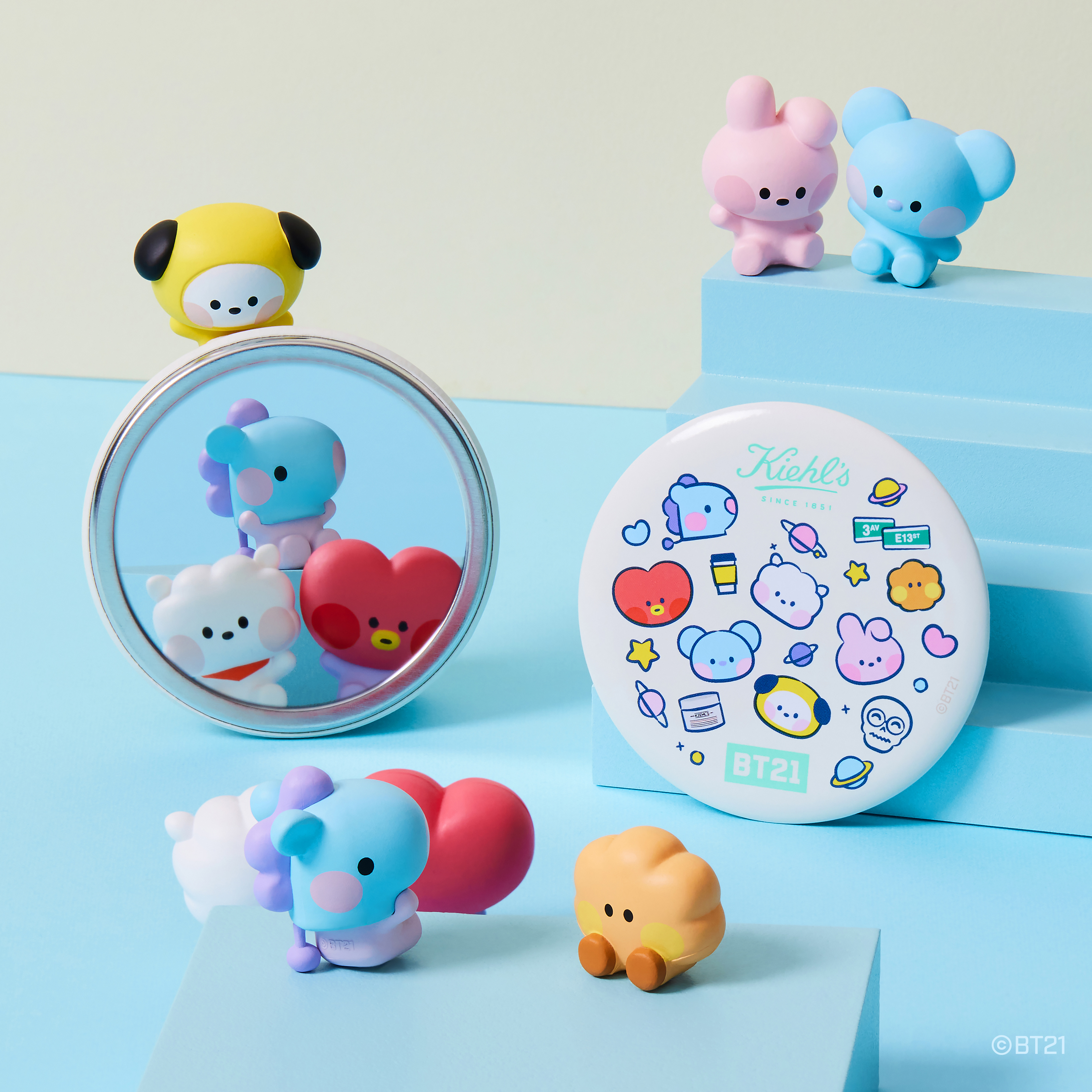 現凡購買BT21|Kiehl's-特效保濕乳霜(BT21minini 限定版) 125ml,即可獲贈BT21|Kiehl's-隨身鏡(BT21minini限定版)!