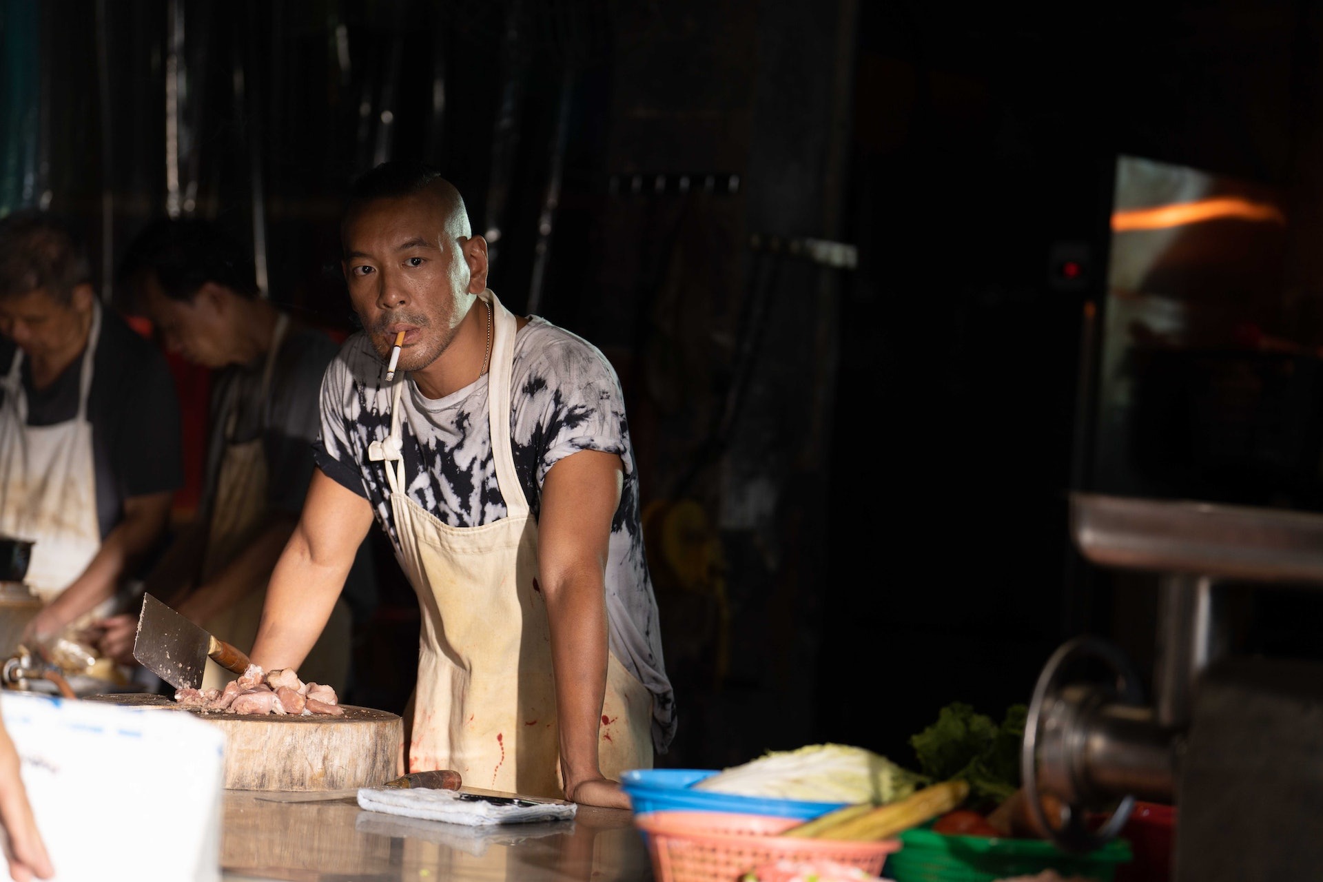 Juno在戲中飾演黑幫頭目「黎總」