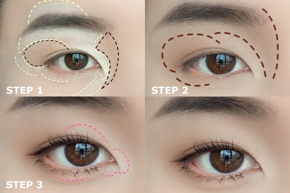 內雙眼妝畫法