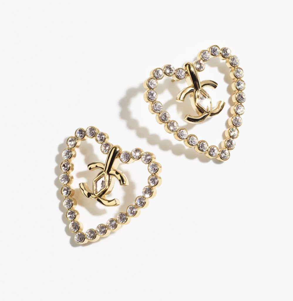 Chanel雙C系列心型耳環 HK$5,800