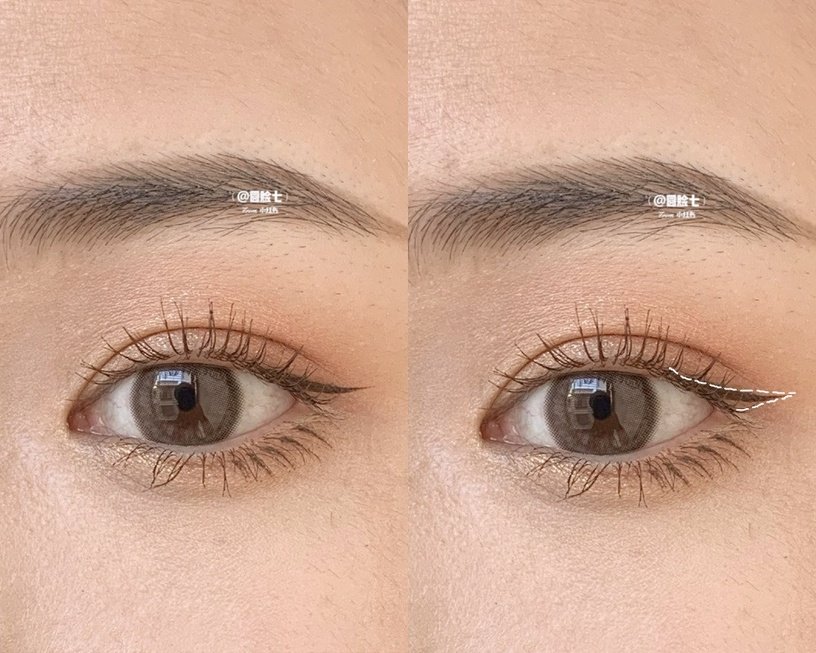 擁有內雙的人最適合畫這種半截眼線