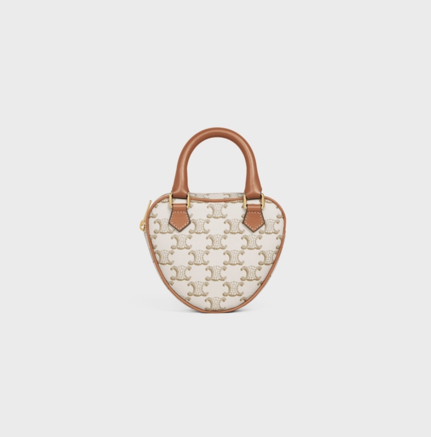 CELINE TRIOMPHE帆布及小牛皮中型CELINE HEART手袋 $13,000