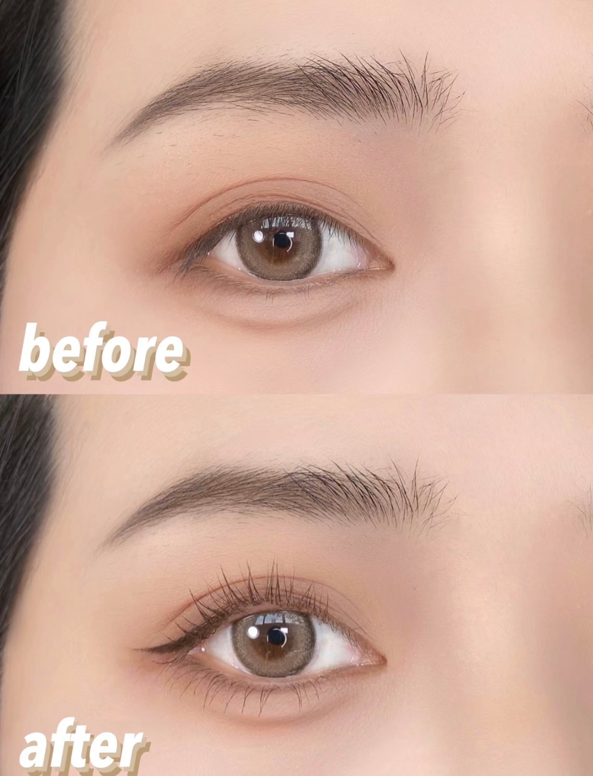 如果想讓眼型變長這種平拉式眼線則最適合你,同樣新手亦較易上手!