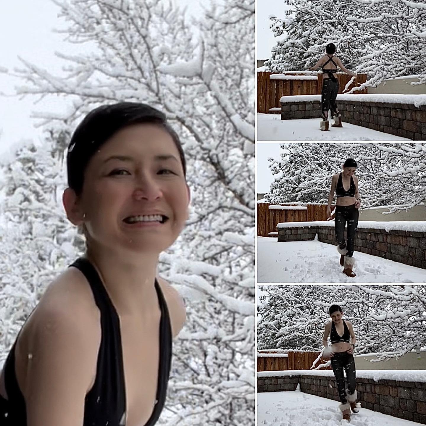 劉美君幽默報平安