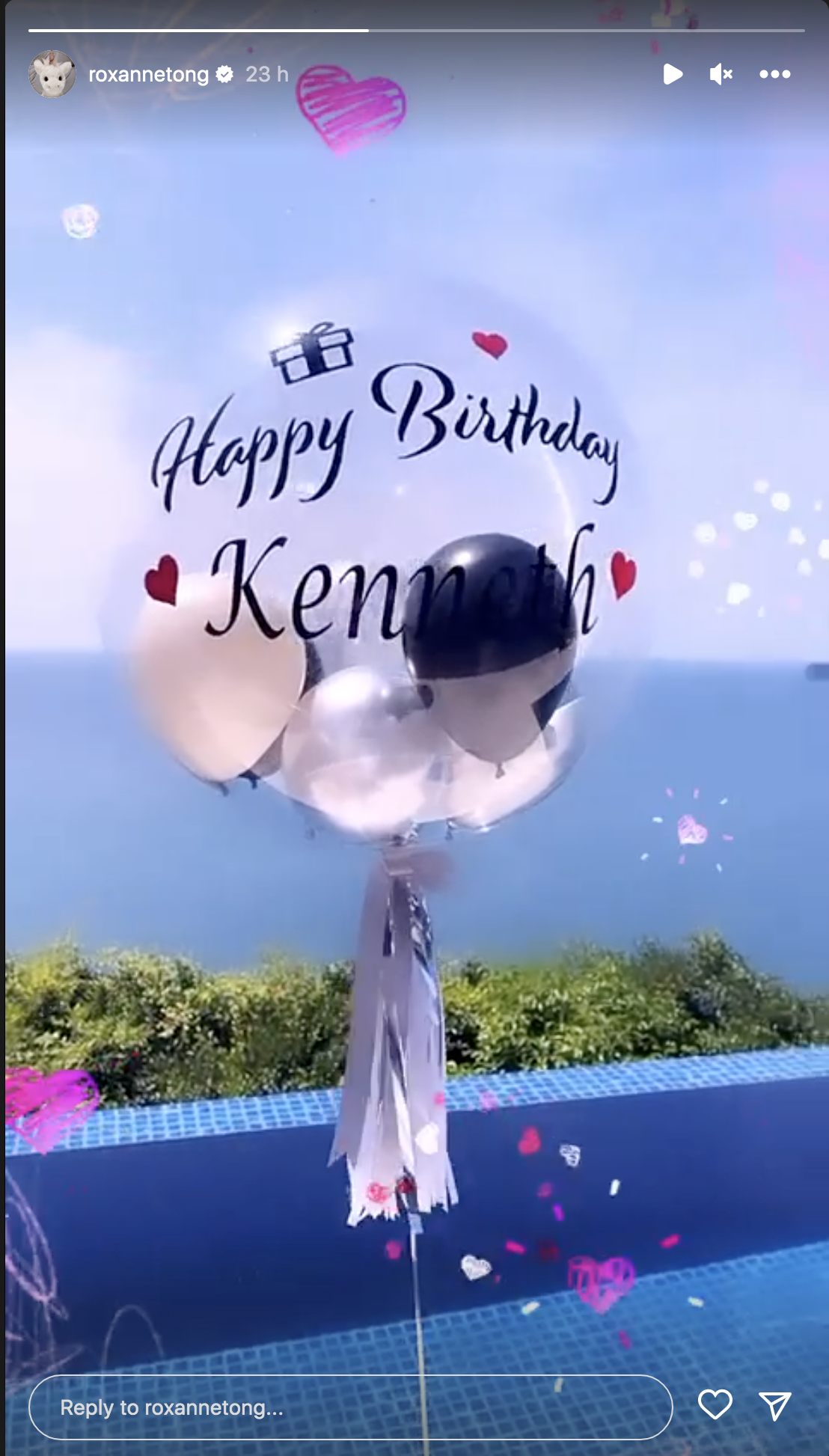 湯洛雯為馬國明慶祝生日