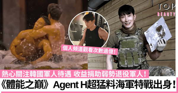 Netflix《體能之巔》Agent H海軍特戰隊出身 YouTube頻道1.45億觀看次數！