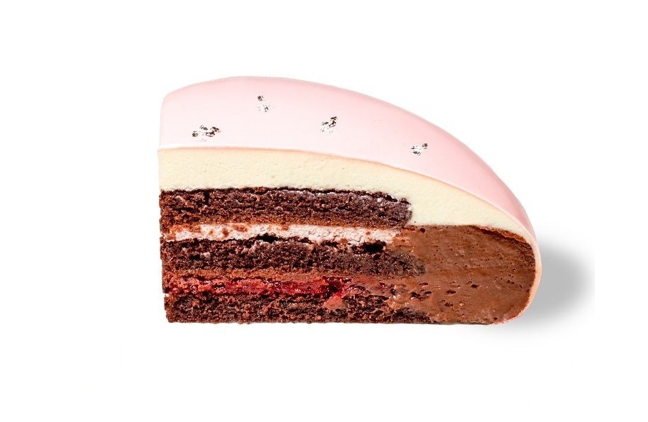 夾層有70%的黑朱古力慕絲