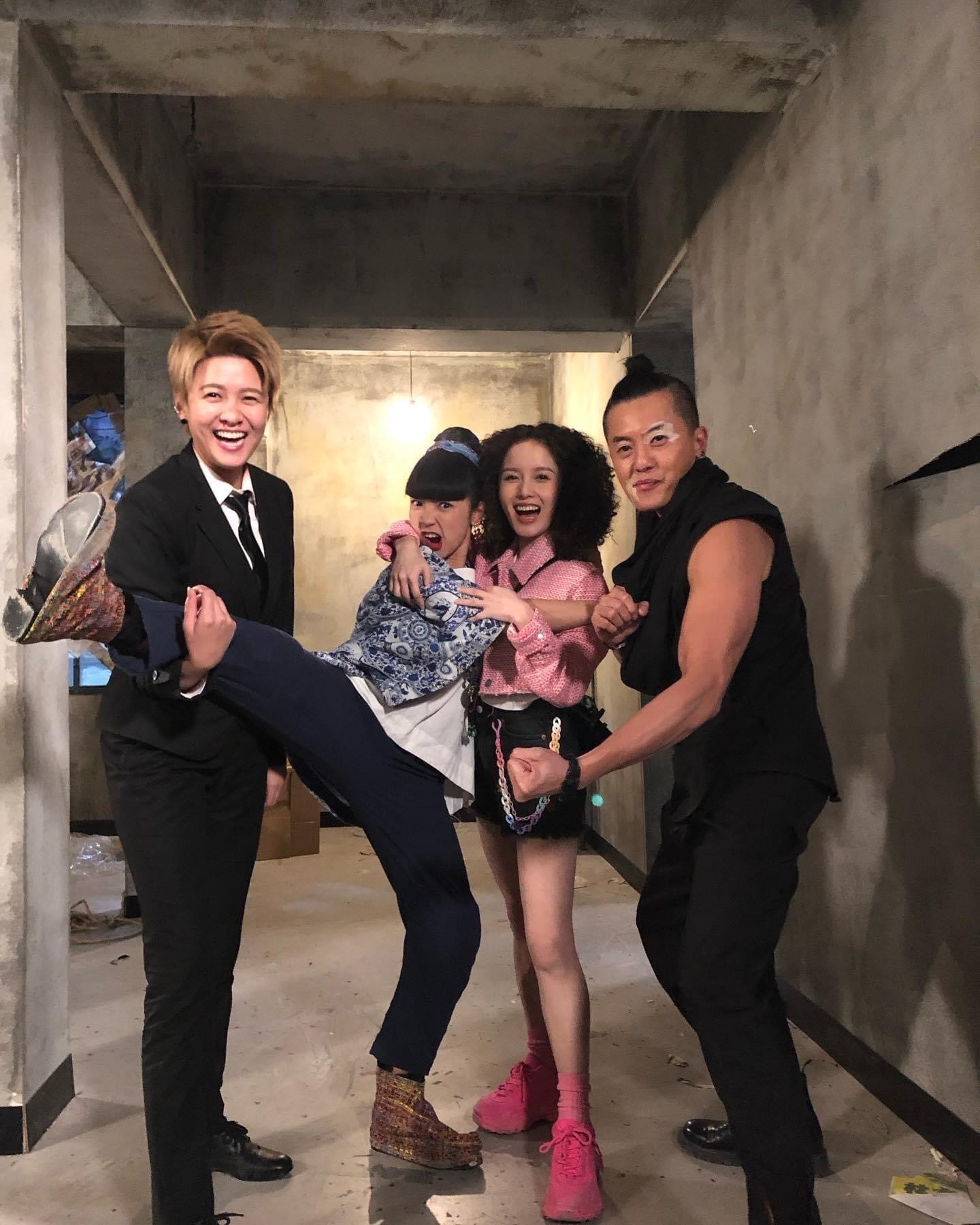 糖妹這次是首度拍攝打戲,但身手已經相當矯捷。