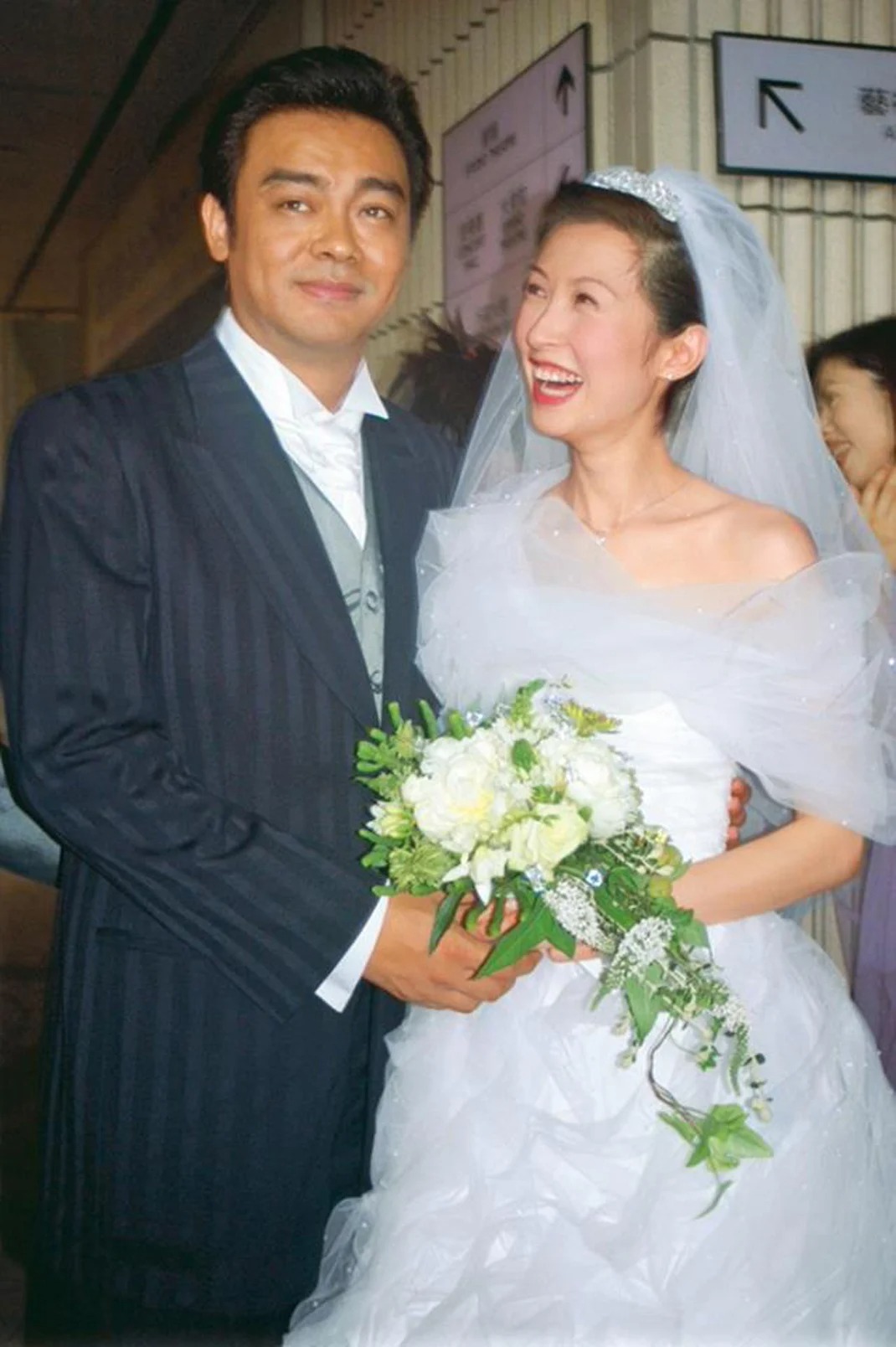 郭藹明入行後拍攝首部電視劇《大時代》與劉青雲結緣
