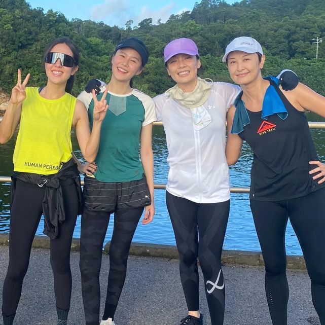 唐詩詠、黃翠如等人平時會一齊跑步。