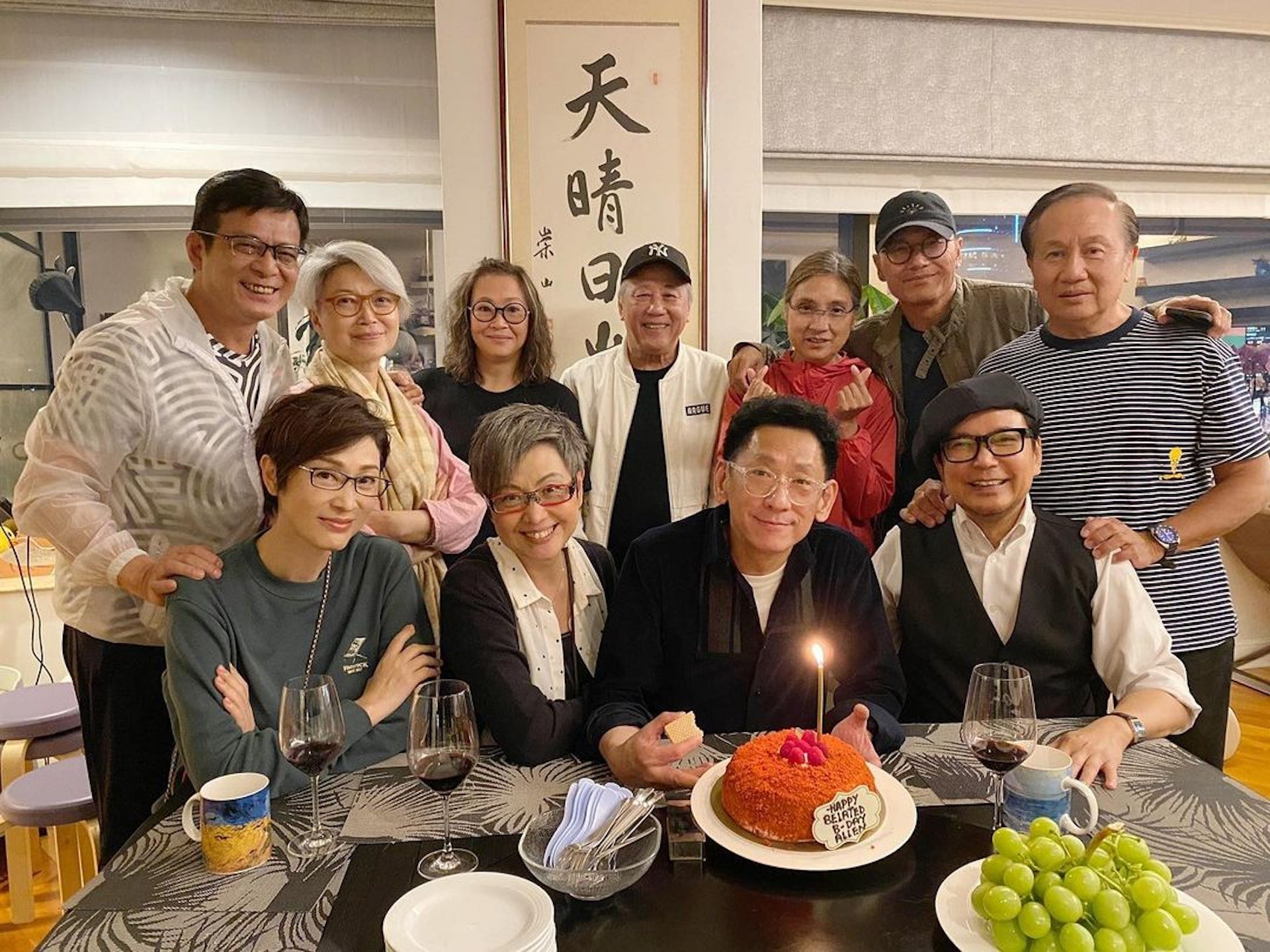 夏雨與太太馬慧玲激罕同框合照