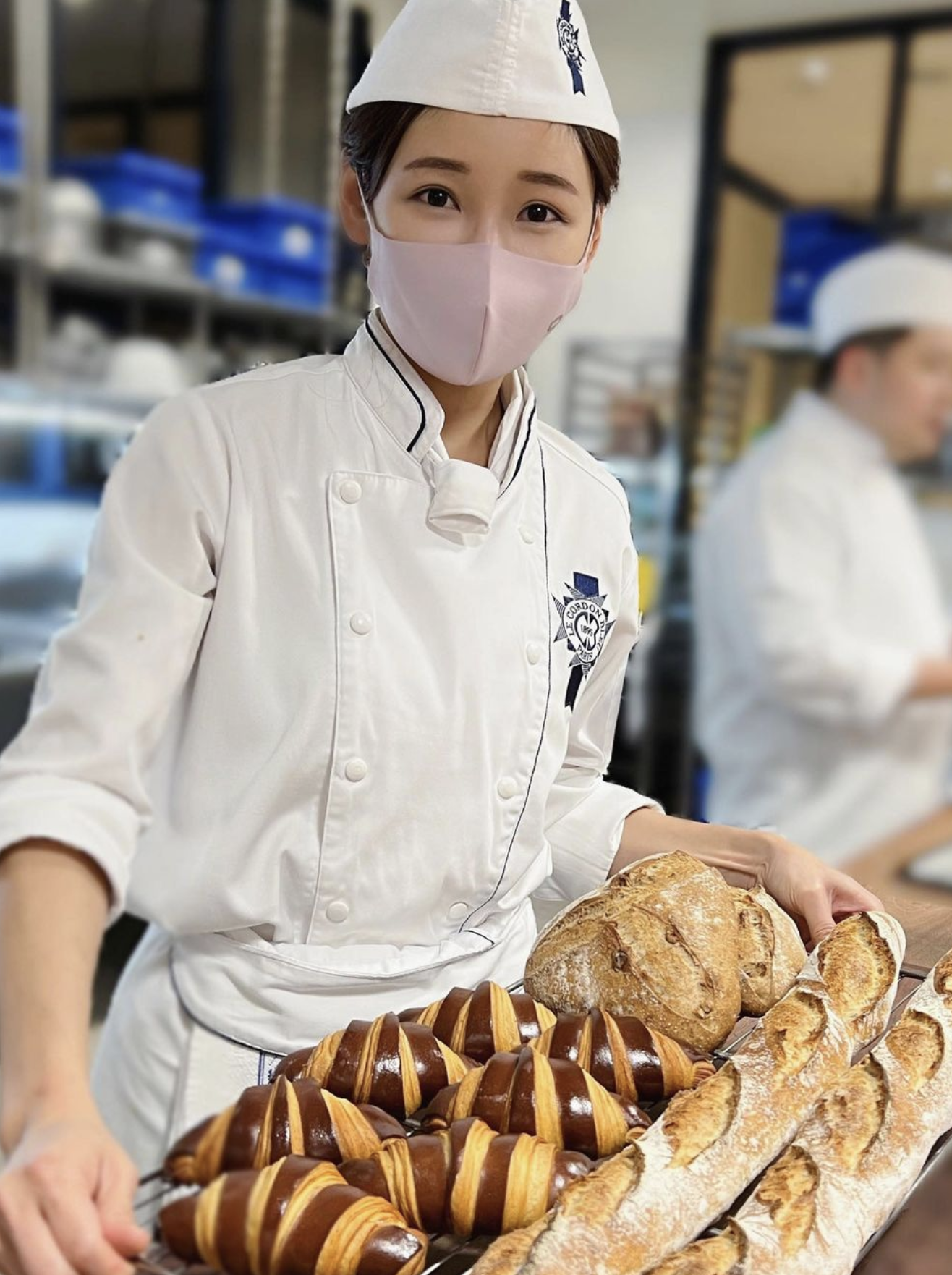 簡淑兒不時也有分享自己的上堂情況和製作的麵包作品