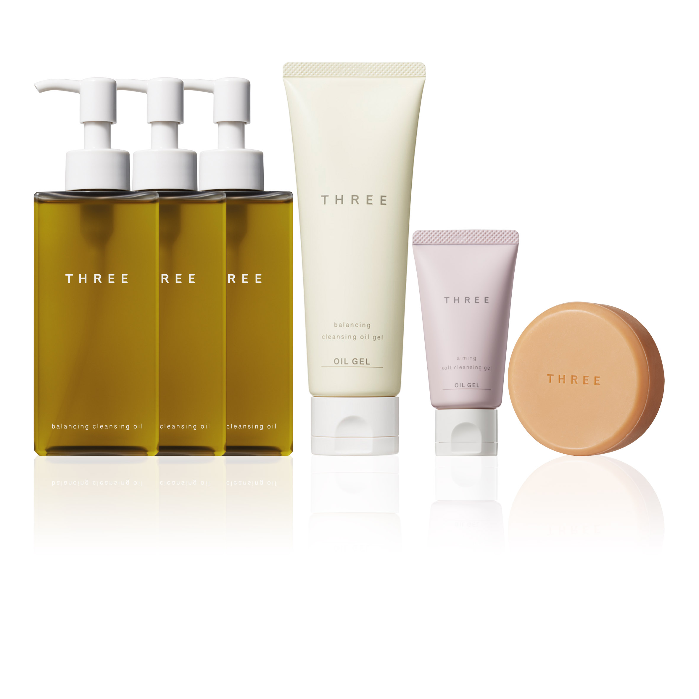 THREE皇牌平衡潔膚油N套裝 $1,170（價值$2,061）