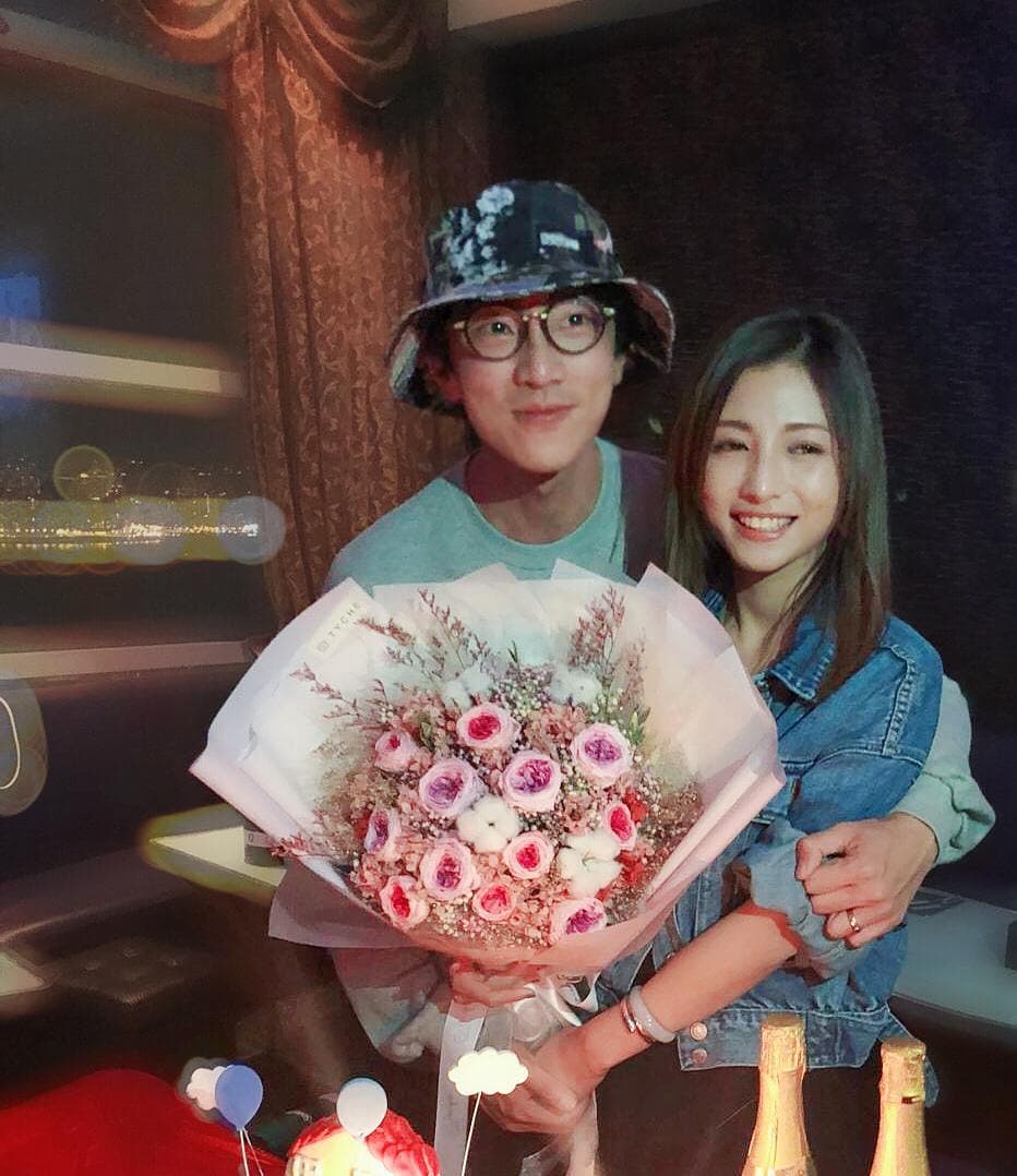 陸永與老婆陳莉娜超甜蜜