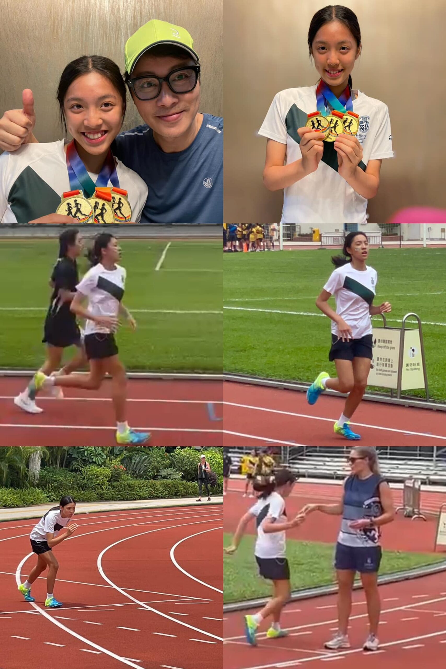 譚耀文細女津如(Tamia)跑步賽奪3金1銅。