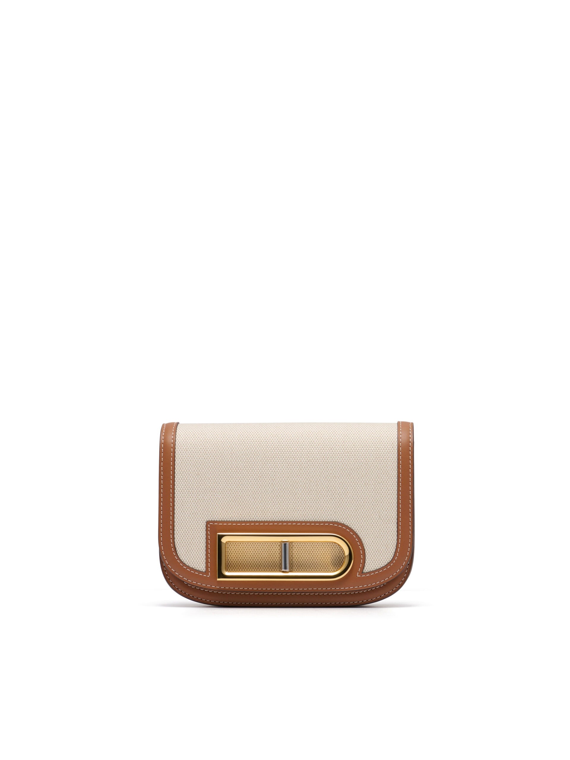 DELVAUX Lingot Small Canvas Natural - Tan HK$29,000