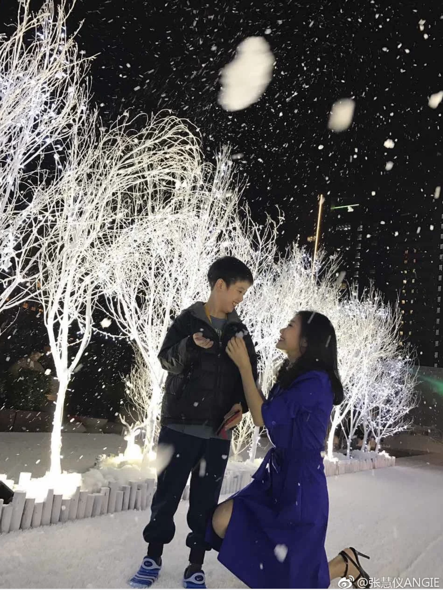 張慧儀與養子Hanson（張晃維）