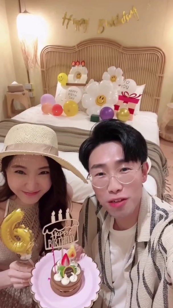 陸浩明與女友陳詩欣拍拖1年仍然恩愛。