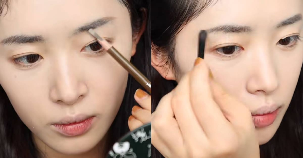 日系妝感以自然帶有毛茸茸的眉毛為主。