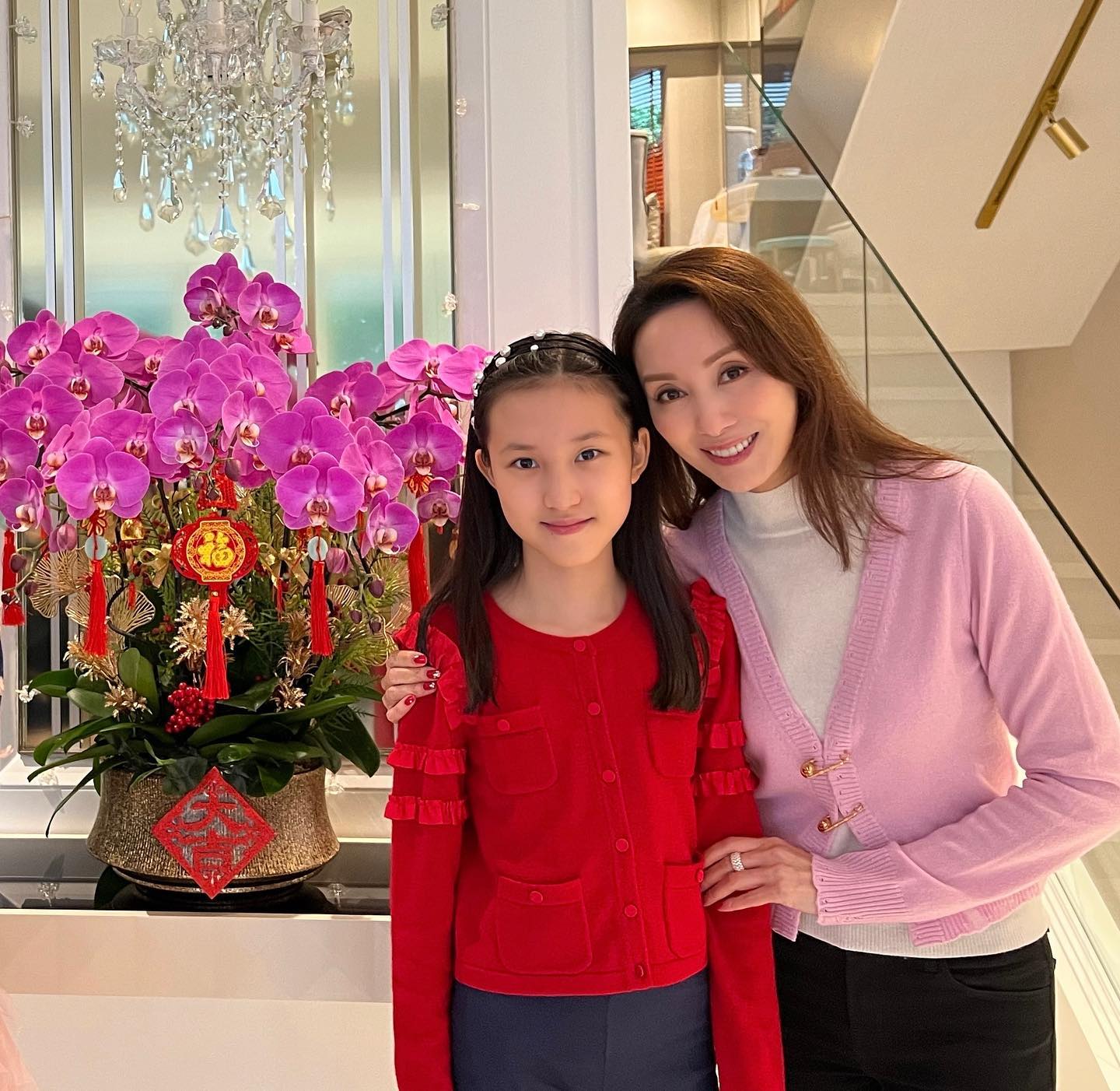 郭可盈與女兒林天若。