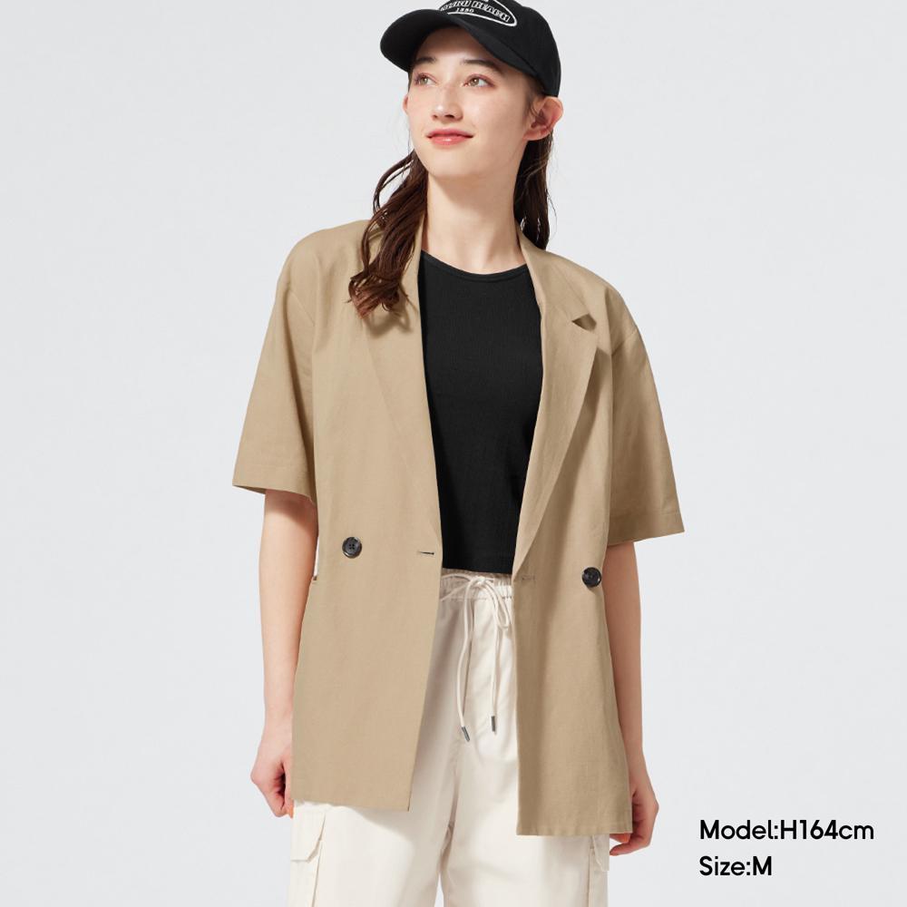 女裝 Linen Blend Tailored Jacket OSA $199(原價：$299)