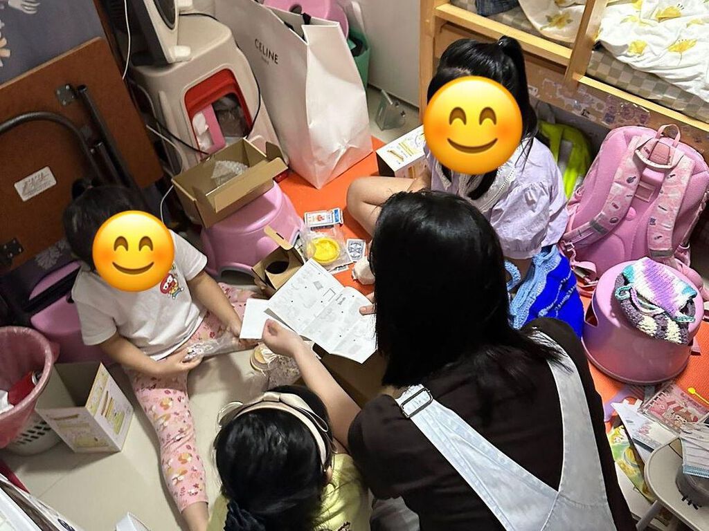 該劏房戶需要行六層樓梯,甘比的3子女並沒有因為出身於富裕家庭而嬌生慣養。