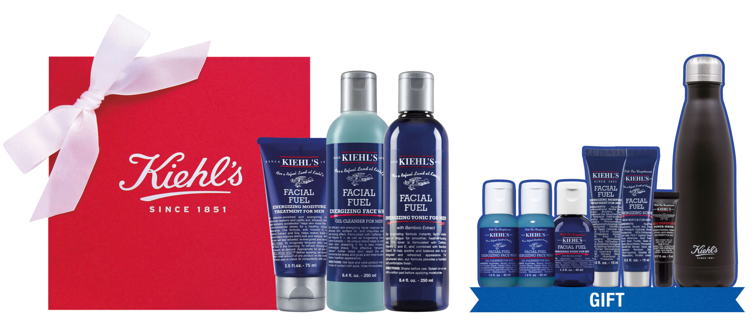 Kiehl’s 男士全效護膚套裝 $810 (原價：$1,028)