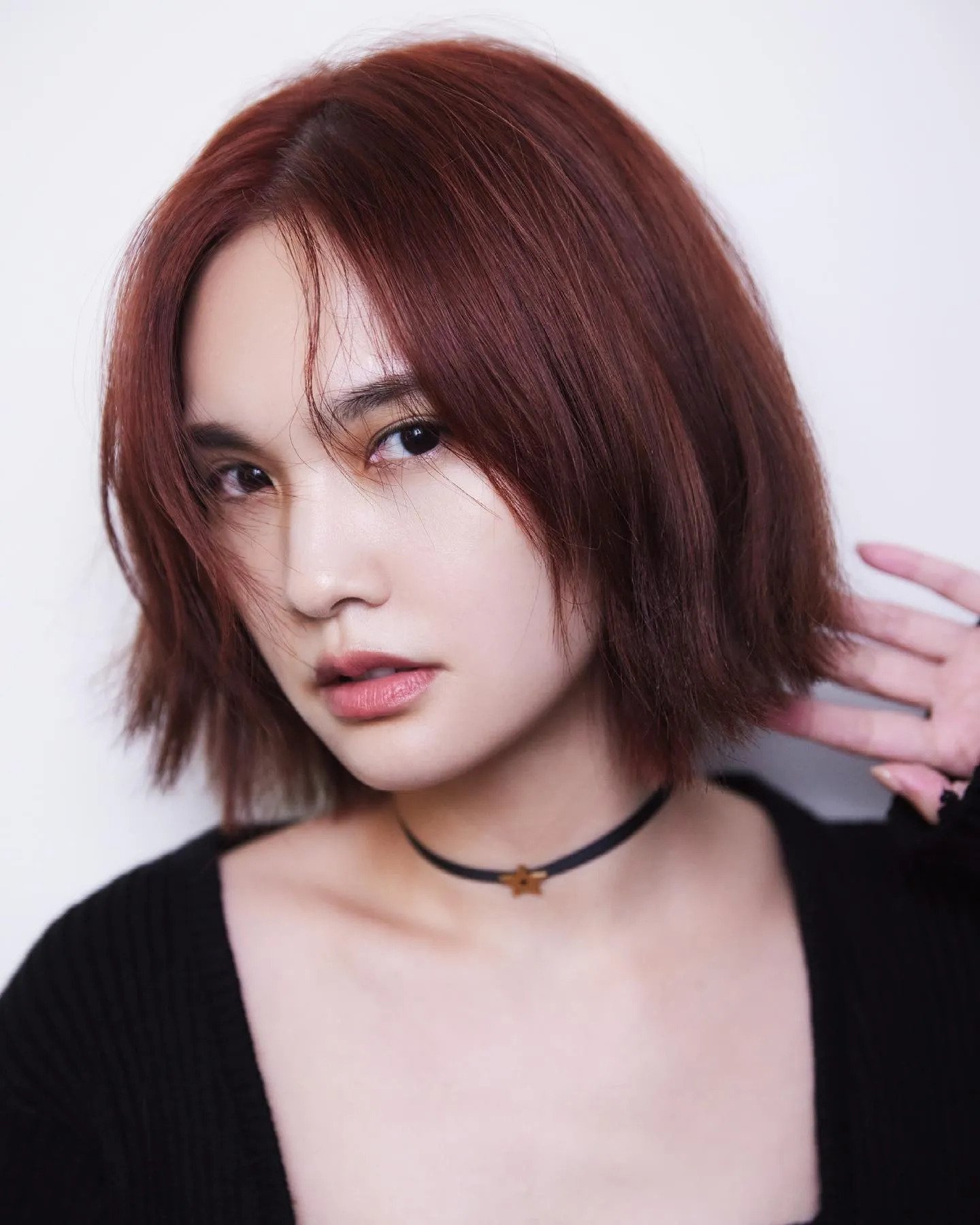 楓糖紅棕髮色。