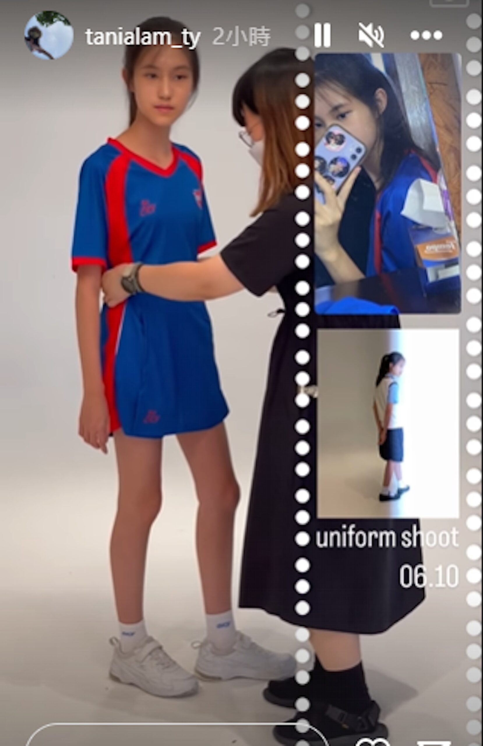 林天若做模特兒。