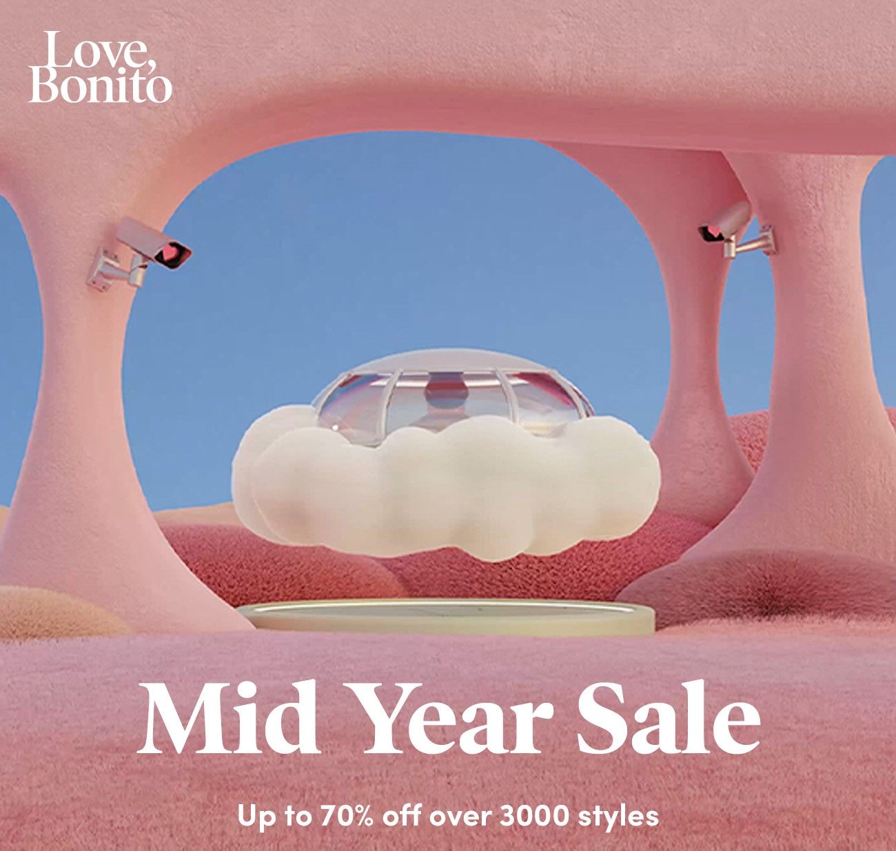 Love, Bonito一年一度的年中激減優惠活動由即日起至6月12日展開