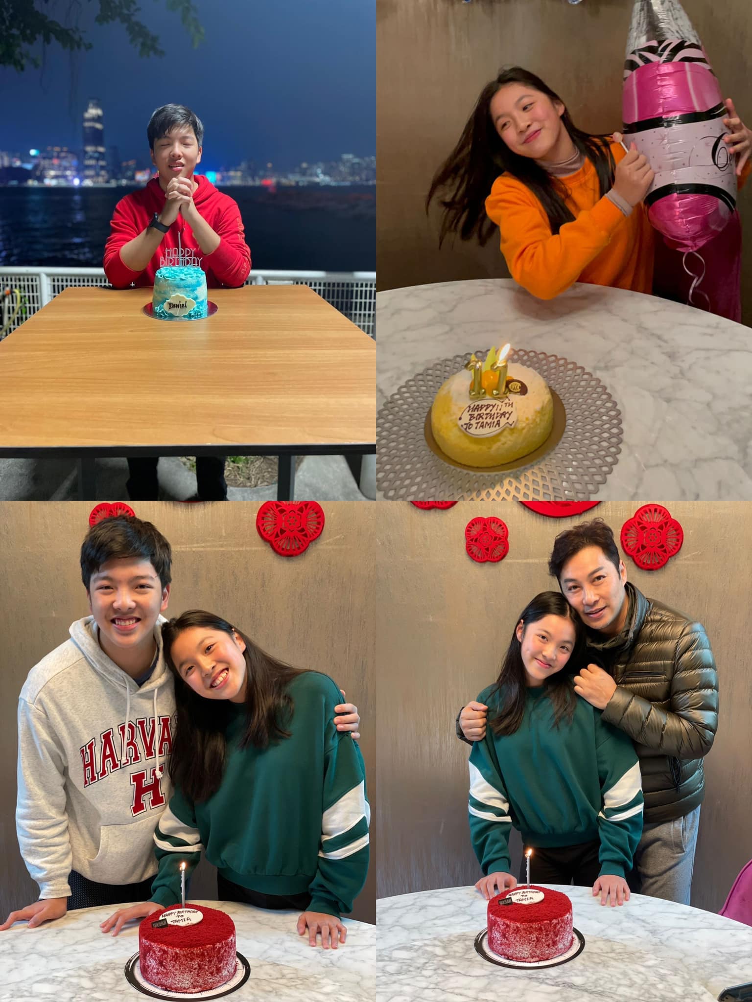 譚耀文一有時間就陪伴仔女。