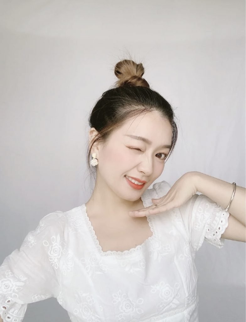 慵懶休閑丸子頭