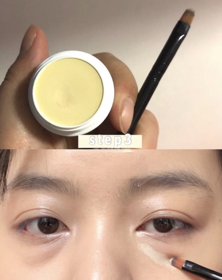 最後,用蜜粉定妝,以讓遮瑕和粉底能夠持久。